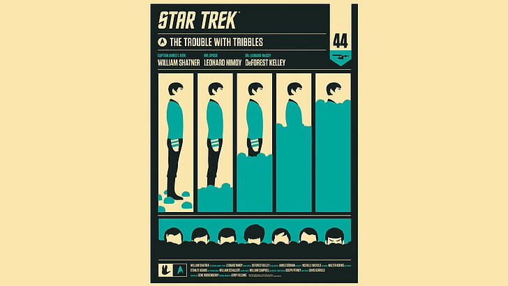 spock, star, trek, tribbles, HD wallpaper