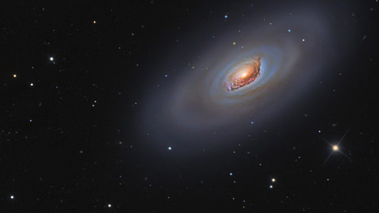 galaxillustration, galax, rymd, NASA, Black Eye Galaxy, HD tapet HD wallpaper