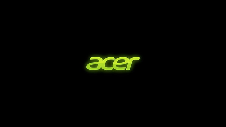 Logotipo de Acer, Acer, firme, verde, negro, Fondo de pantalla HD