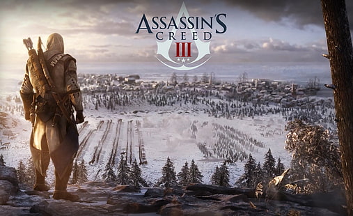 ACIII-3, Assassin's Creed III videogame screenshot, Games, Assassin's Creed, Artwork, assassins creed, video game, concept art, 2012, assassin's creed iii, assassin's creed 3, ac iii, HD wallpaper HD wallpaper