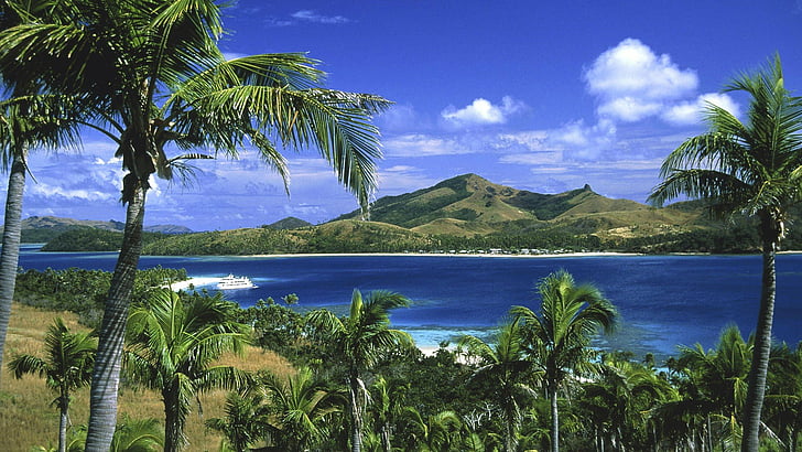fiji, öar, landskap, HD tapet
