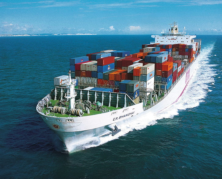 Containerschiff, HD-Hintergrundbild