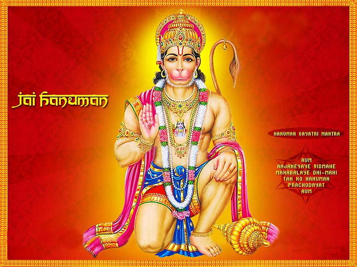Hanumanji, poster Lord Hanuman, Tuhan, Lord Hanuman, hindu, hanuman, tuan, Wallpaper HD