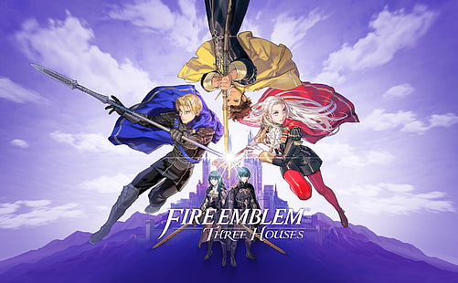 Videojuego, Fire Emblem: Three Houses, Byleth (Fire Emblem), Claude (Fire Emblem), Dimitri (Fire Emblem), Edelgard (Fire Emblem), Fondo de pantalla HD HD wallpaper