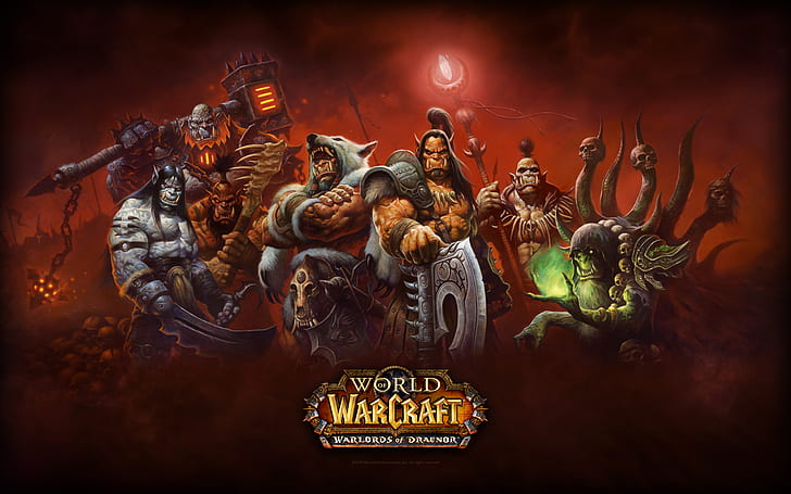 Дренор, фантазия, Гарош, Гром, Громмиш, адски писък, Warcraft, Warlords of Draenor, World of Warcraft, HD тапет