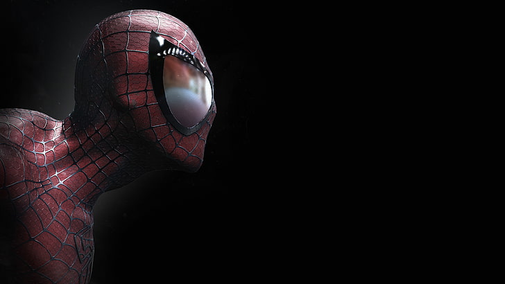 8K, CGI, dunkler Hintergrund, Spider-Man, Schwarz, 4K, HD-Hintergrundbild