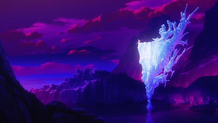 illustration de glace bleue, abri, Madeon, Porter Robinson, Fond d'écran HD