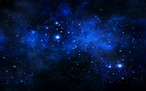 Синьо, цветове, галактика, блясък, мъглявина, розово, планети, небе, космос, звезди, НЛО, Вселена, HD тапет HD wallpaper