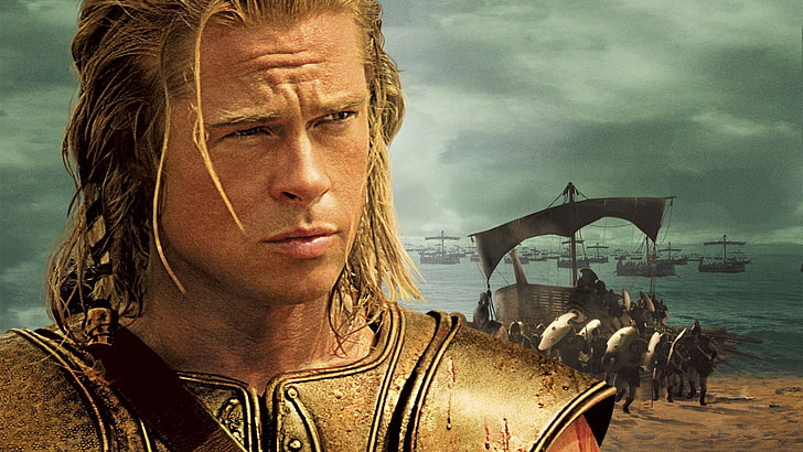 Movie, Troy, Brad Pitt, HD wallpaper