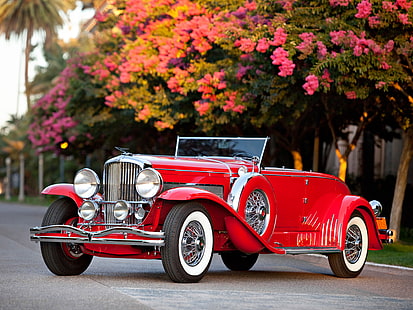 1932, 284 2310, convertible, coupe, duesenberg, kemewahan, model j, murphy, retro, swb, Wallpaper HD HD wallpaper