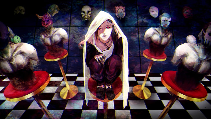 Anime, Tokyo Ghoul, Kaneki, Uta, HD-Hintergrundbild