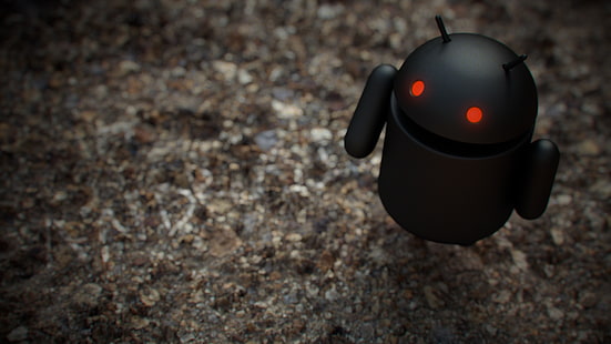 illustration noire android, Android (système d'exploitation), Fond d'écran HD HD wallpaper