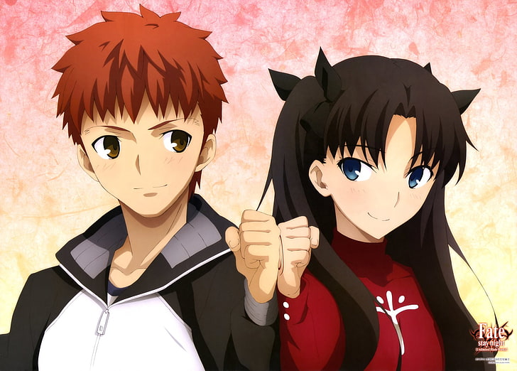 Fate Series, Fate / Stay Night: Unlimited Blade Works, Rin Tohsaka, Shirou Emiya, HD papel de parede