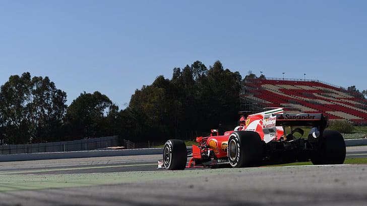 Ferrari F1, Formel 1, bil, racerbilar, röda bilar, fordon, HD tapet