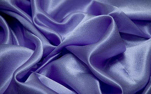 غطاء قماش أرجواني ، أزرق ، حرير ، قماش ، بريق، خلفية HD HD wallpaper