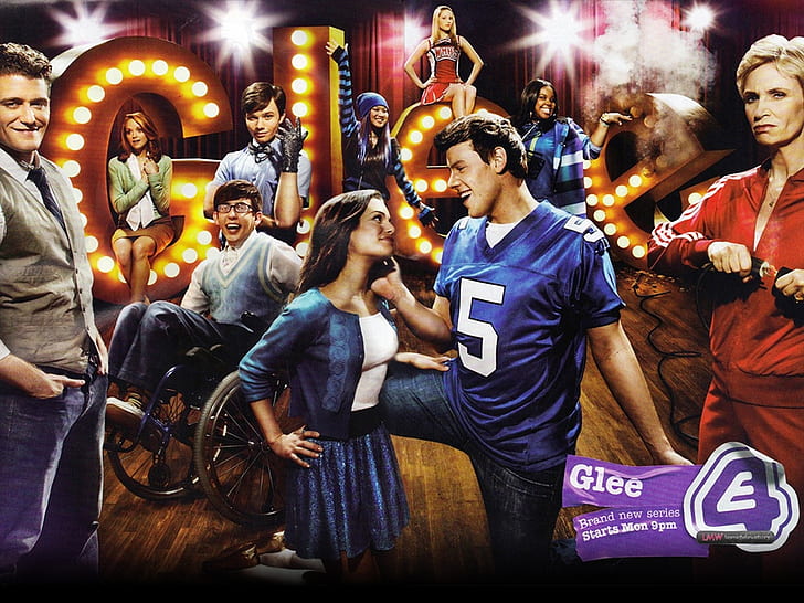cast finn Glee Cast Entertainment TV Series HD Art , finn, rachel, cast, glee, sue, HD wallpaper