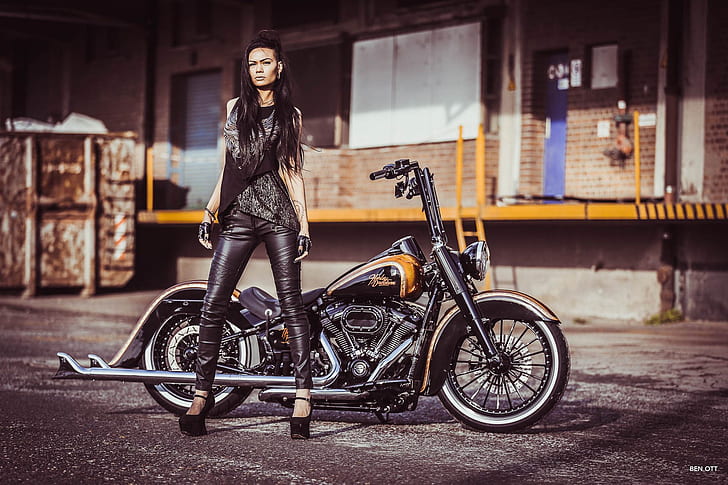 Motorcycles, Girls and Motorcycles, Custom Motorcycle, Harley-Davidson, HD  wallpaper | Wallpaperbetter