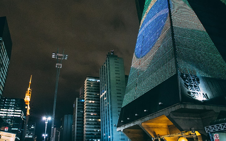brazil, worldcup, city, dark, night, HD wallpaper