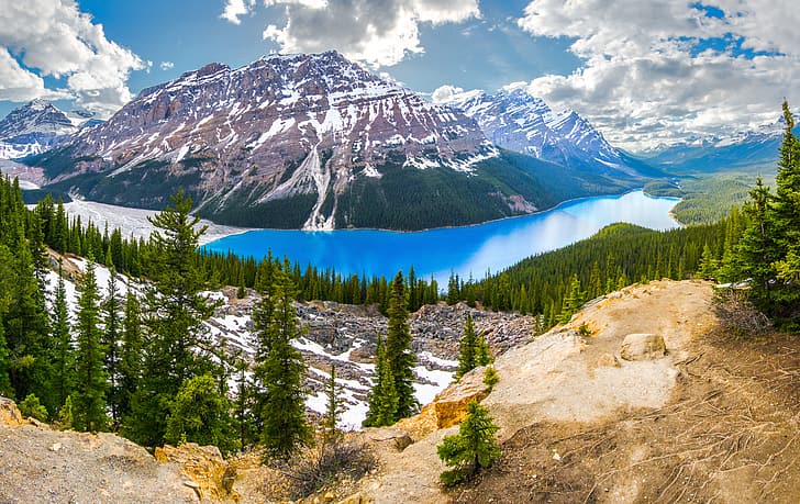 Banff National Park, Canada, Peyto lake, HD wallpaper