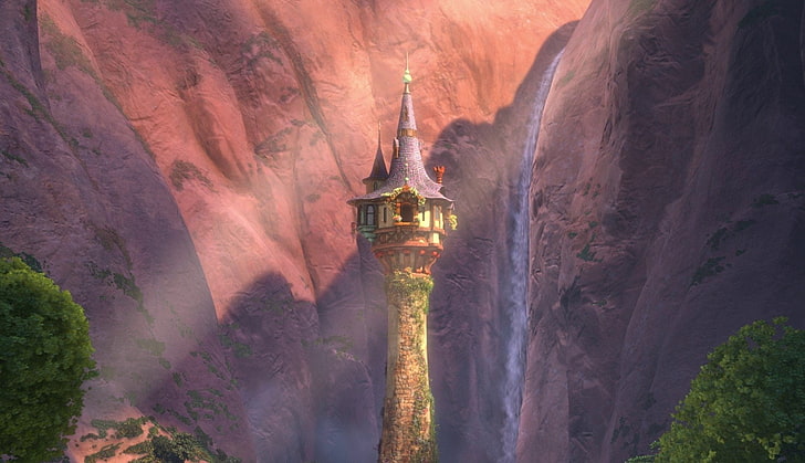Papel de parede da torre da Disney Rapunzel, Filme, Enrolados, CGI, Disney, HD papel de parede