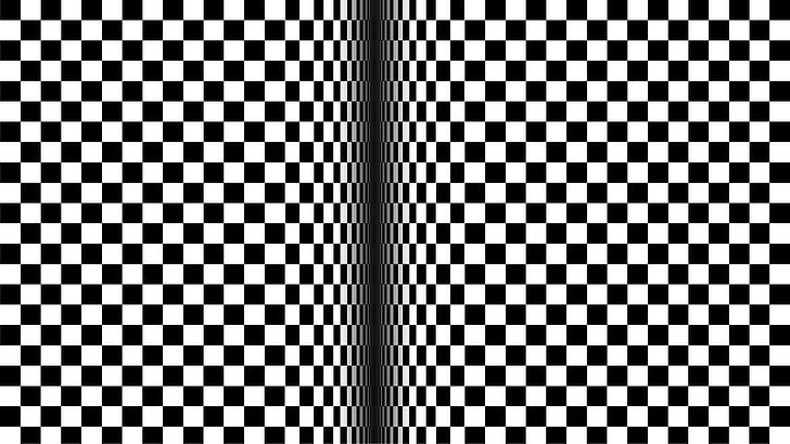 illusion d'optique, art optique, noir, blanc, Fond d'écran HD