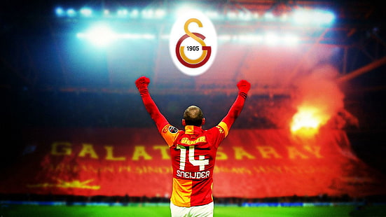 Wesley Sneijder, erkekler galatasaray forması, spor, 1920x1080, futbol, ​​futbol, ​​galatasaray istanbul, wesley sneijder, HD masaüstü duvar kağıdı HD wallpaper