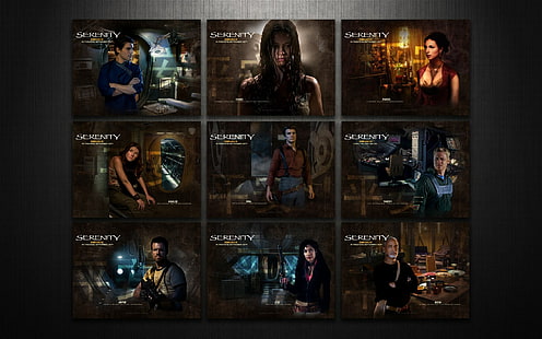 Serenity Firefly Cast HD, films, sérénité, luciole, distribution, Fond d'écran HD HD wallpaper