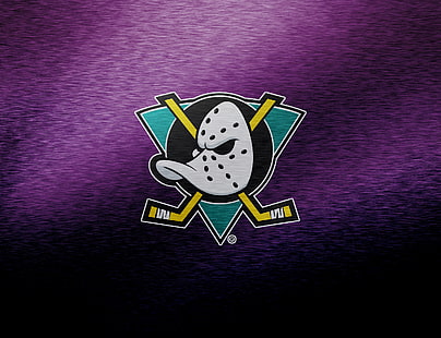 Hockey, Anaheim Ducks, emblem, logotyp, NHL, HD tapet HD wallpaper
