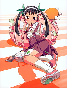 anime, bakemonogatari, hachikuji, mayoi, monogatari, series, HD wallpaper HD wallpaper
