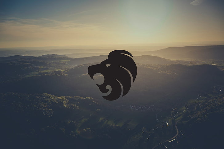 логотип с изображением головы черного льва, Counter-Strike: Global Offensive, Север, CS GO North, Esl One, Дания, Дания, CajunB, HD обои