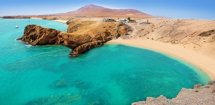 Wasser, Sand, Lanzarote, Natur, HD-Hintergrundbild