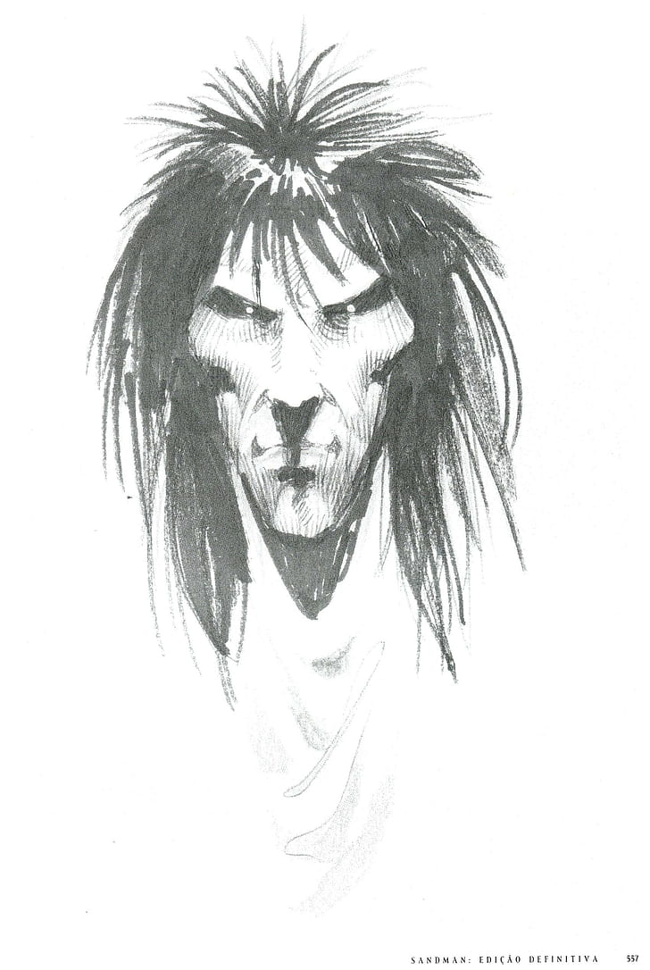 Sandmann, Neil Gaiman, Morpheus, Traum (Figur), Zeichnung, HD-Hintergrundbild, Handy-Hintergrundbild