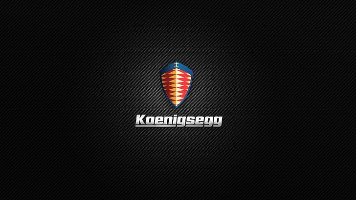 Koenigsegg, Swedish, car, minimalism, digital art, sports car, brands, logo, company, carbon fiber, HD wallpaper