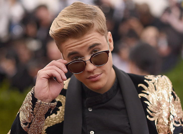 Justin Bieber, Justin Bieber, piosenkarz, okulary przeciwsłoneczne, styl, Tapety HD