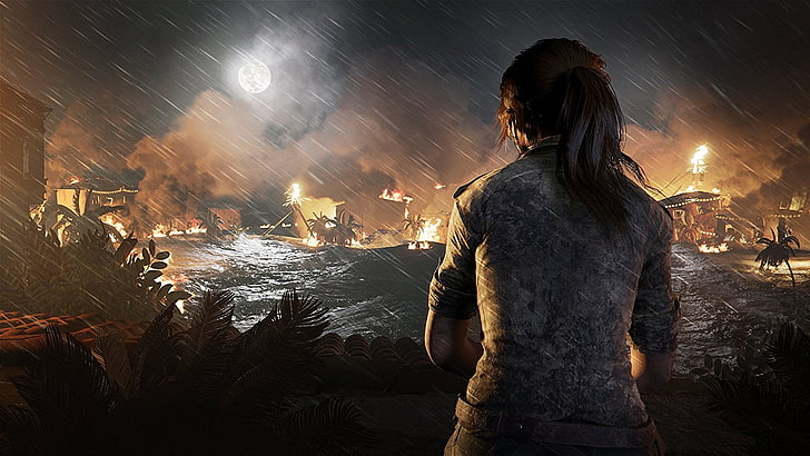 Shadow of the Tomb Raider, Tomb Raider 2018, video games, concept art, alone, Tomb Raider, HD wallpaper