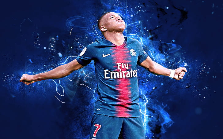 Football, Kylian Mbappé, Paris Saint-Germain F.C., Fond d'écran HD