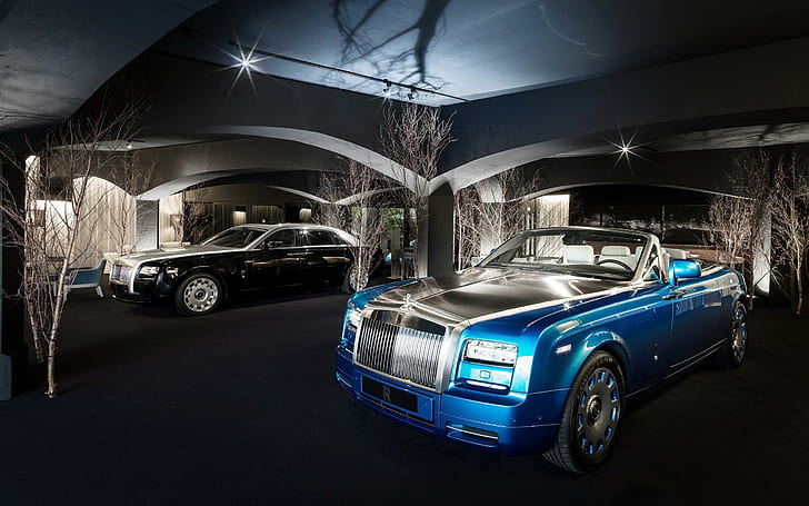 2014 Rolls Royce Summer Studio в Сардиния, синьо и сиво кабрио купе, студио, ролки, royce, 2014, лято, Сардиния, автомобили, rolls royce, HD тапет