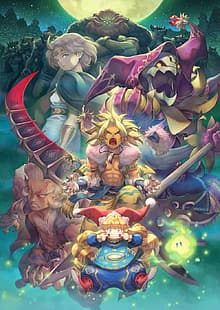 Trials of Mana, illustrations, personnages de jeux vidéo, Fond d'écran HD HD wallpaper