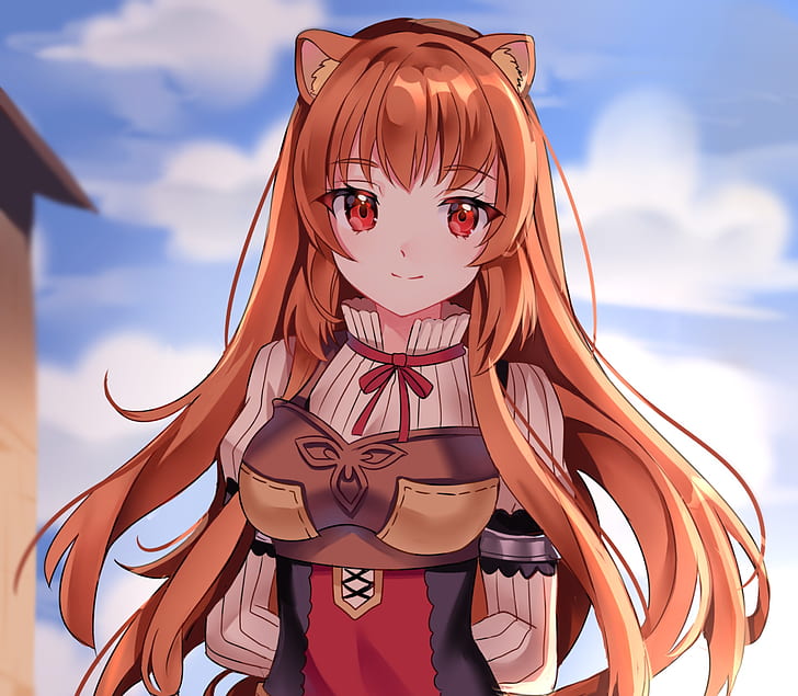 Anime, The Rising of the Shield Hero, Brown Hair, Raphtalia (The Rising of the Shield Hero), Red Eyes, HD wallpaper