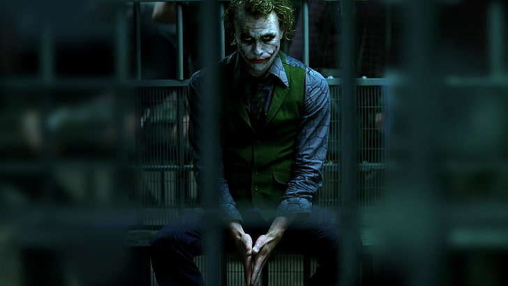 Foto Joker, Batman, Joker, dark knight, penjara, dark knight, Wallpaper HD
