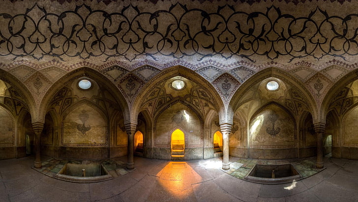 iran, shiraz, cittadella di karim khan, archi, architettura, Sfondo HD