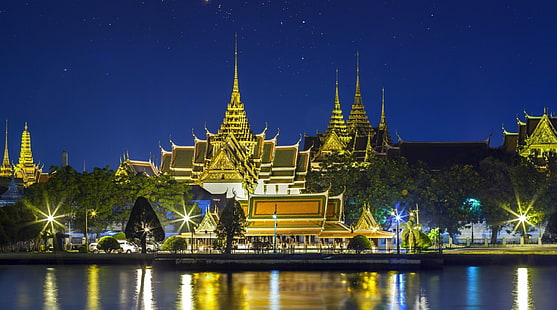 Palaces, Grand Palace, Bangkok, Thailand, HD wallpaper HD wallpaper