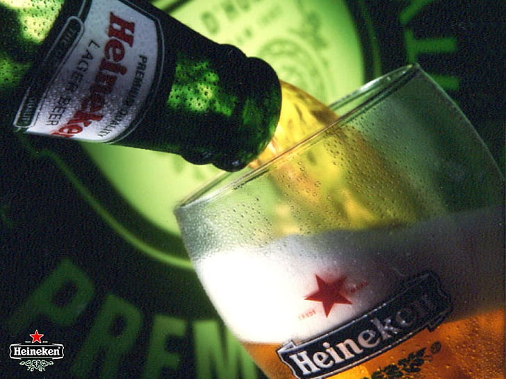 Пиво съедобное Пиво Heinken Абстрактная фотография HD Искусство, фотография, пиво, съедобный, еда, напитки, Heineken, HD обои