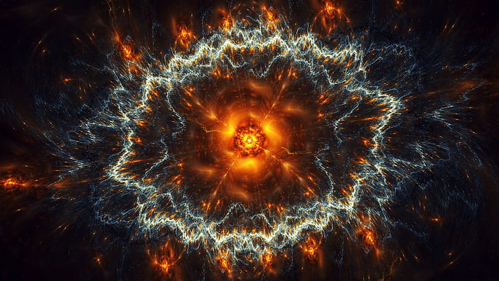 Explosion, abstract, explosion, abstract, pattern, HD wallpaper