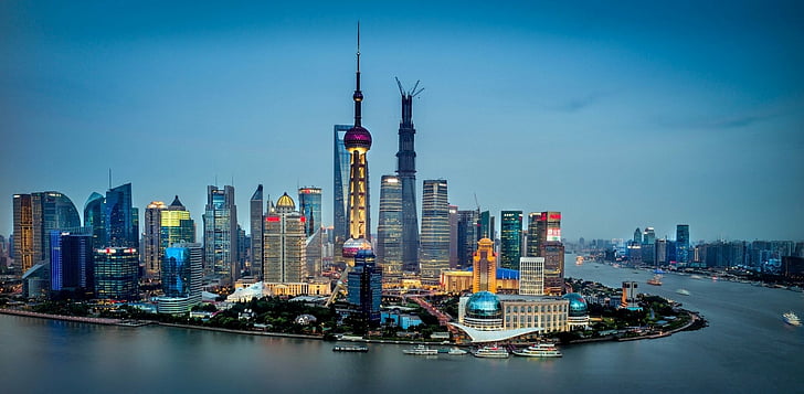 Cities, Shanghai, China, Pudong, HD wallpaper