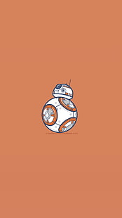 Star Wars BB-8-Grafik, Material minimal, Star Wars, BB-8, Roboter, HD-Hintergrundbild HD wallpaper