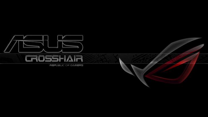 asus pc gamers ASUS ROG black glass Technology Other HD Art , asus, pc gamers, republic of gamers, rog, HD wallpaper