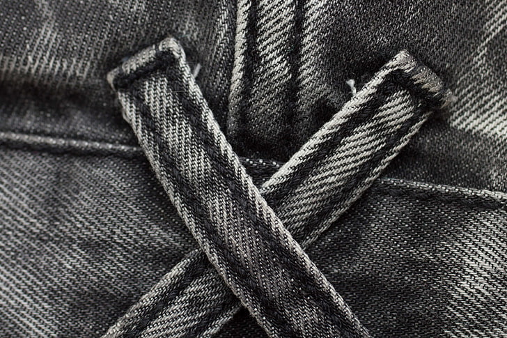 backdrop, belt, black, casual, closeup, clothing, colors, cotton, cross, denim, fabric, faded, fashion, garment, gray, jeans, loop, material, pattern, seam, strap, surface, textile, texture, white, HD wallpaper