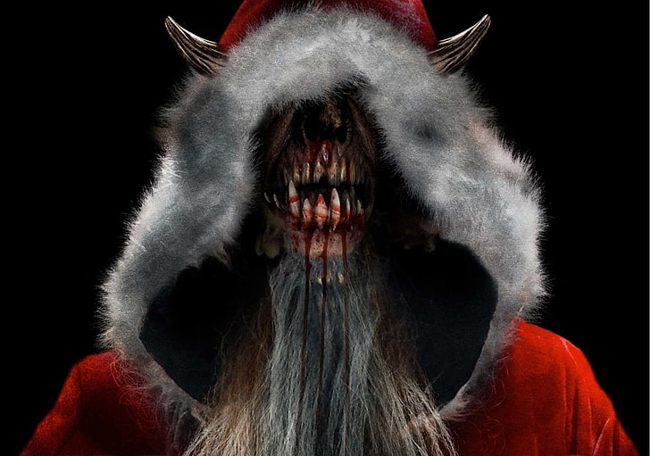 Рождество, Темнота, демон, Зло, ужас, Крампус, монстр, оккультизм, история, HD обои