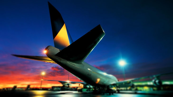 airplane, aircraft, passenger aircraft, Boeing 747, HD wallpaper